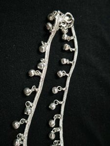 Silver Anklets with Bells
