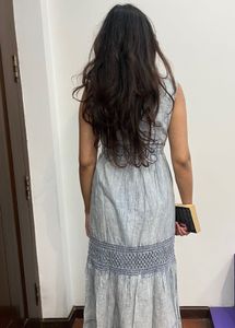 Zink London Denim Blue Maxi