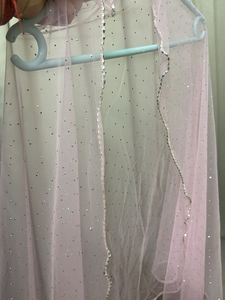 Pink Embellished Dupatta