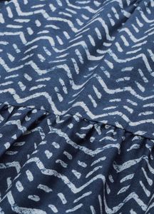 House of Pataudi Navy Blue A-Line Midi Dress