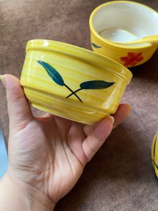Set Of 6 Soup Bowls &amp; Spoons