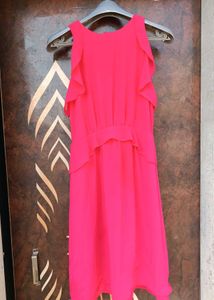 Trendy Back Open Ruffle Dress FREE Delivery