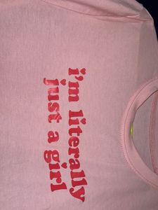 “I’m Just A Girl” Crop Top For Women