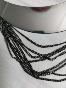 Statement Chain Fringe Necklace