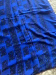 Blue Printed Saree