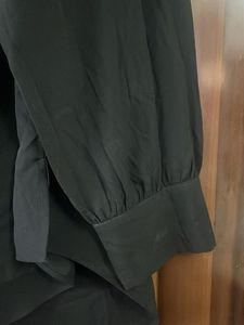 Chic Black Button-Down Top