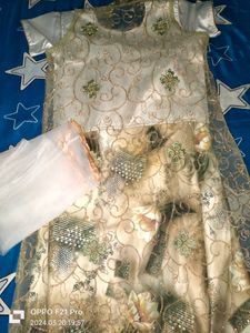 Lehenga Choli With 3D Print And Separate Koti