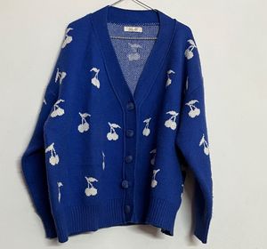 Blue Cherry Cardigan