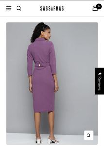 Sassfras Purple Dress