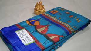 🆕 Warli Creape Silk Saree ❤️❤️