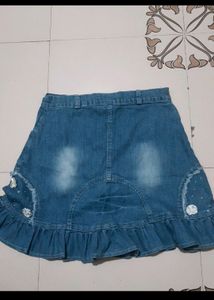 Designer Denim Skirt