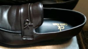 Calvin Klein Brown Leather Loafers