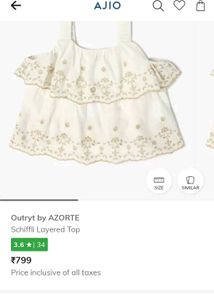 White Embroidered Top( Never Used)