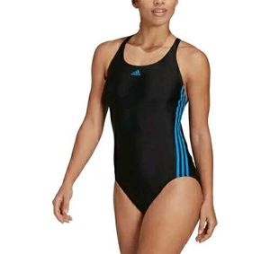 Adidas Women&#39;s Navy Blue One-Piece Swimsuit