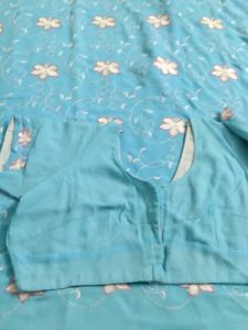 Fully Embroidery With Border Blouse