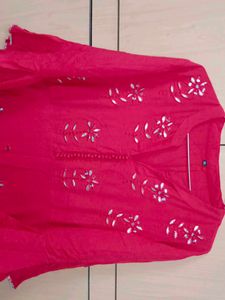 Red Anarkali Gown