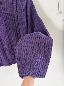 Purple Knit Sweater