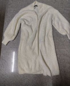 Fluffy Knit Cardigan long length