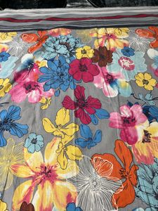 king size Floral Print Bedsheet with pillow cover