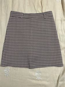 Gingham Mini Skirt