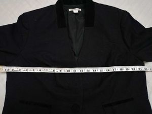 Black Velvet Trim Blazer