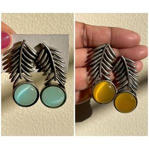 Silver Replica Leaf Earring