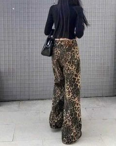 Leopard Print Wide Leg Pants