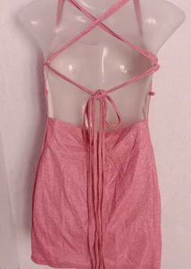 Pink Backless 🎀🌷🌸🥵Dress