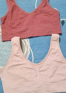 Comfy Pink & Rose Sports Bras - 2 Pack