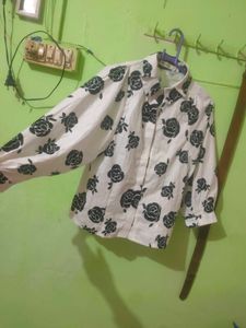 Floral Print Button-Down Shirt