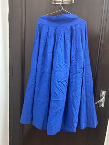 Royal Blue Ethnic Maxi Skirt