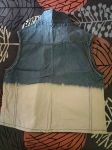 Kids Sleeveless Denim Jacket
