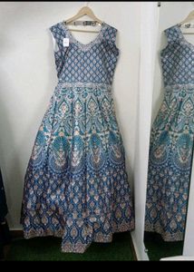 SILK WEDDING GOWN WITH DUPATTA