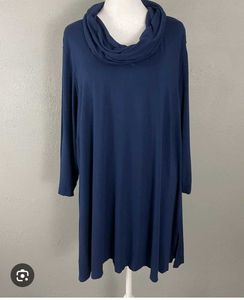 Elegant Cowl Neck Tunic Top