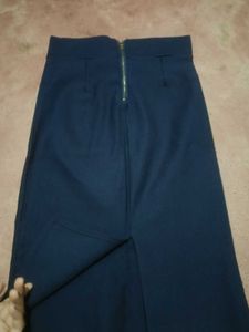 Navy Pencil Skirt