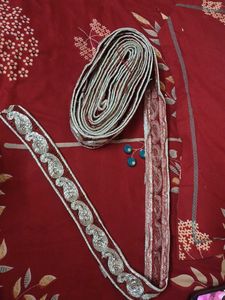 Embroidered saree Border lace