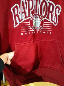 Winter Toronto Raptors Maroon Hoodie