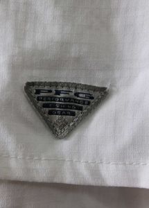 Columbia White Button-Up Top