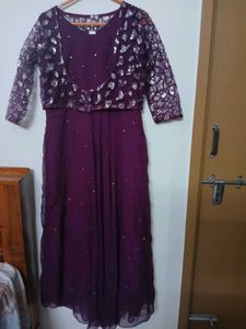 Purple Blouse With Gown