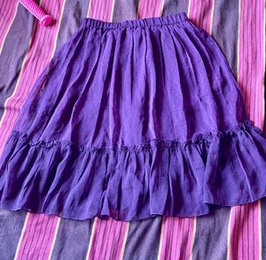 Purple Tiered Skirt