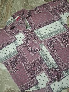 Paisley Print Button-Down