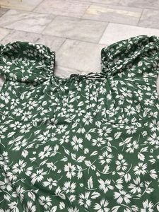 Floral Green Dress