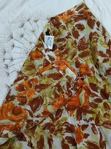 Floral Print Skirt