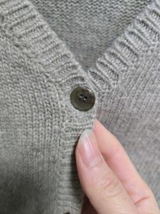 Gray Button-Up Cardigan