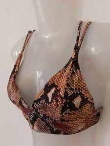 SNAKE PRINT BRALETTE