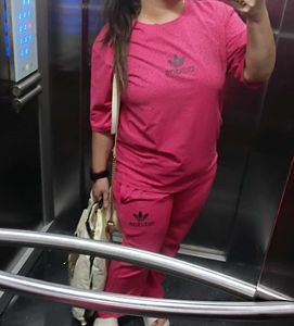 Pink Adidas Tracksuit