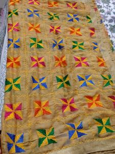 Embroidered Phulkari Dupatta