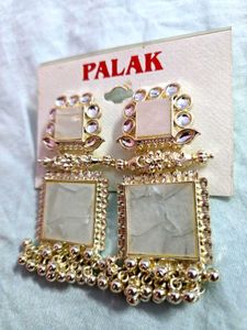 Classic drop Silver Alloy earrings