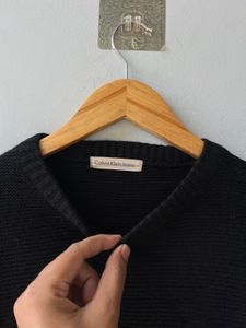 Ck Striped Knit Sweater