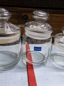Ocean Glass Canisters (Set of 3)